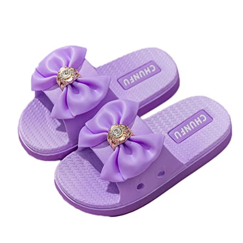 Teceyfeet Badelatschen Kinder Badeschlappen Jungen Badeschuhe rutschfest Pantoletten Mädchen Sandalen Strand Slide Slipper Sommer Dusch Badeschuhe Flip Flop Hausschuhe von Teceyfeet