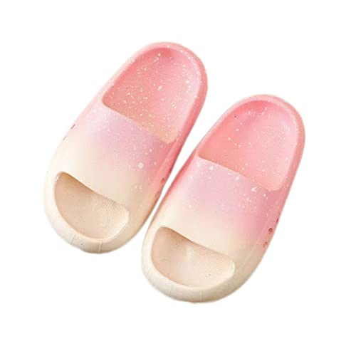 Teceyfeet Badelatschen Kinder Badeschlappen Slides Schlappen Strand Sandalen rutschfeste Dusch Badeschuhe Sommer Hausschuhe Jungen Mädchen von Teceyfeet