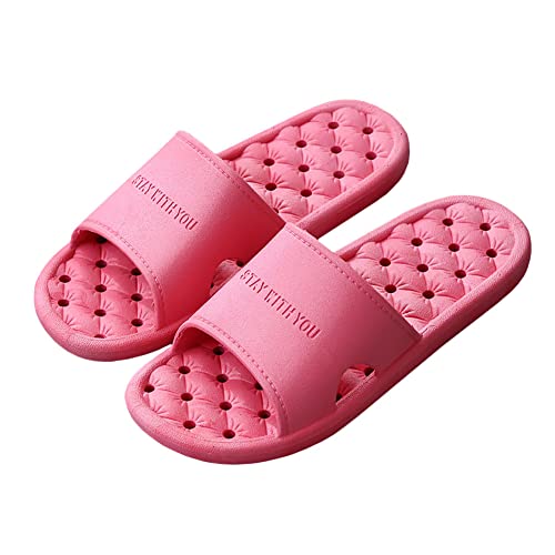 Teceyfeet Badeschuhe Herren Damen Hausschuhe Sommer Dusch Schuhe rutschfest Pantoffeln Sandalen Badedusch Home Slide Slippers von Teceyfeet