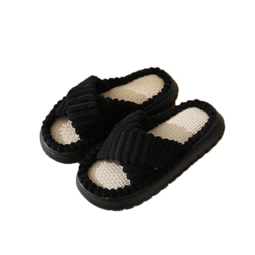 Teceyfeet Damen Hausschuhe Herren Hausschuhe waschbare Winter Pantoffeln Memory Foam Plüsch Slides Slippers Flauschige Bequeme Gästehausschuhe Unisex Flache Filzpantoffeln Rutschfeste Pantoffeln von Teceyfeet