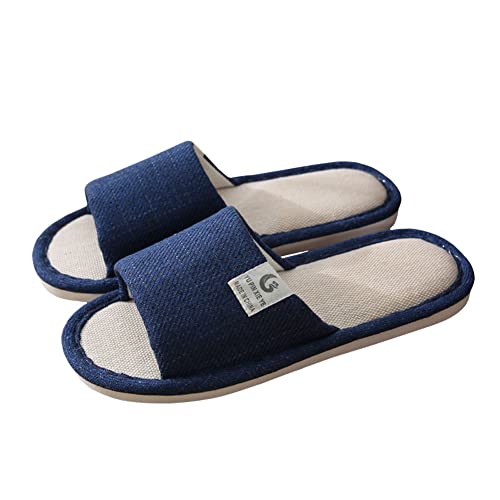 Teceyfeet Hausschuhe Damen Gästehausschuhe Hotelslipper Pantoffeln Waschbar Spa-Slipper Offener Zeh Flip Flop Bequeme Hausschuhe Badeslipper für Damen und Herren von Teceyfeet