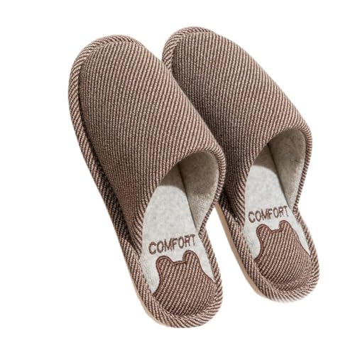 Teceyfeet Hausschuhe Damen Herren Winter Pantoffeln Gästehausschuhe Flache Flip Flop Bequeme Hausschuhe Waschbare Schlafzimmer Slippers Indoor Outdoor Teceyfeet Hausschuhe Damen Herren Winter Pantoffeln Gästehausschuhe Flache Flip Flop Bequeme Hausschuhe Waschbare Schlafzimmer Slippers Indoor Outdoor von Teceyfeet