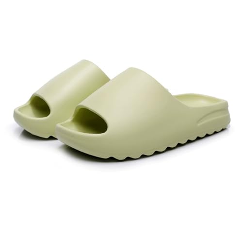 Teceyfeet Schlappen EVA Super Weich Rutschfeste Dicke Sohle-Hausschuhe Badeschuhe Hausschuhe Damen Herren Badelatschen Pantoffeln Slipper rutschfest & schnell trocknend von Teceyfeet