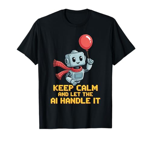 Lustiger Spruch Keep Calm Let AI Handle It Roboter Witz Damen Herren T-Shirt Lustiger Spruch Keep Calm Let AI Handle It Roboter Witz Damen Herren T-Shirt von Tech Lovers Programmers Robot Sarcasm AI Humor