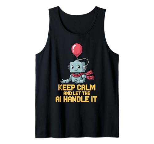 Lustiger Spruch Keep Calm Let AI Handle It Roboter Witz Damen Herren Tank Top Lustiger Spruch Keep Calm Let AI Handle It Roboter Witz Damen Herren Tank Top von Tech Lovers Programmers Robot Sarcasm AI Humor