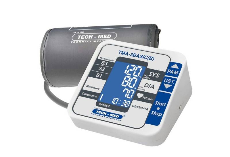 Blutdruckmessgerät TMA-3 BASIC, 1,5V, 0 - 299 mmHg von Tech-Med