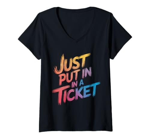 Damen Tech-Support einfach ein Ticket einlegen T-Shirt mit V-Ausschnitt Damen Tech-Support einfach ein Ticket einlegen T-Shirt mit V-Ausschnitt von Tech Support Computer Geek Nerd Programmer