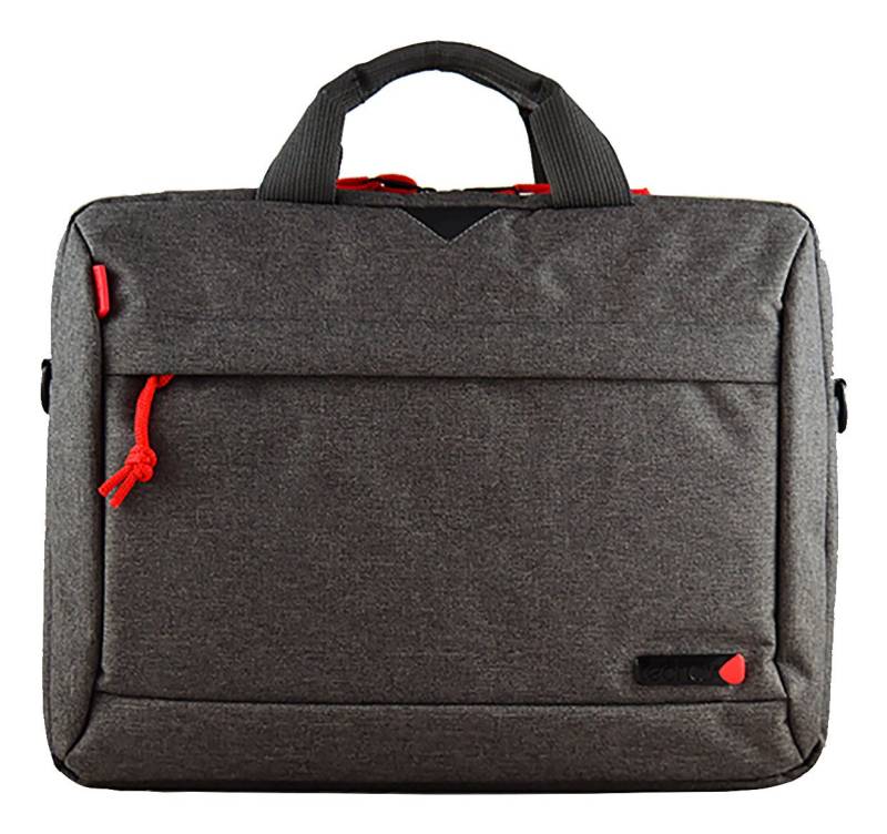 Techair Notebook-Rucksack techair Tasche Classic Essential 14-15.6" 1F 1T grau/rot von Techair
