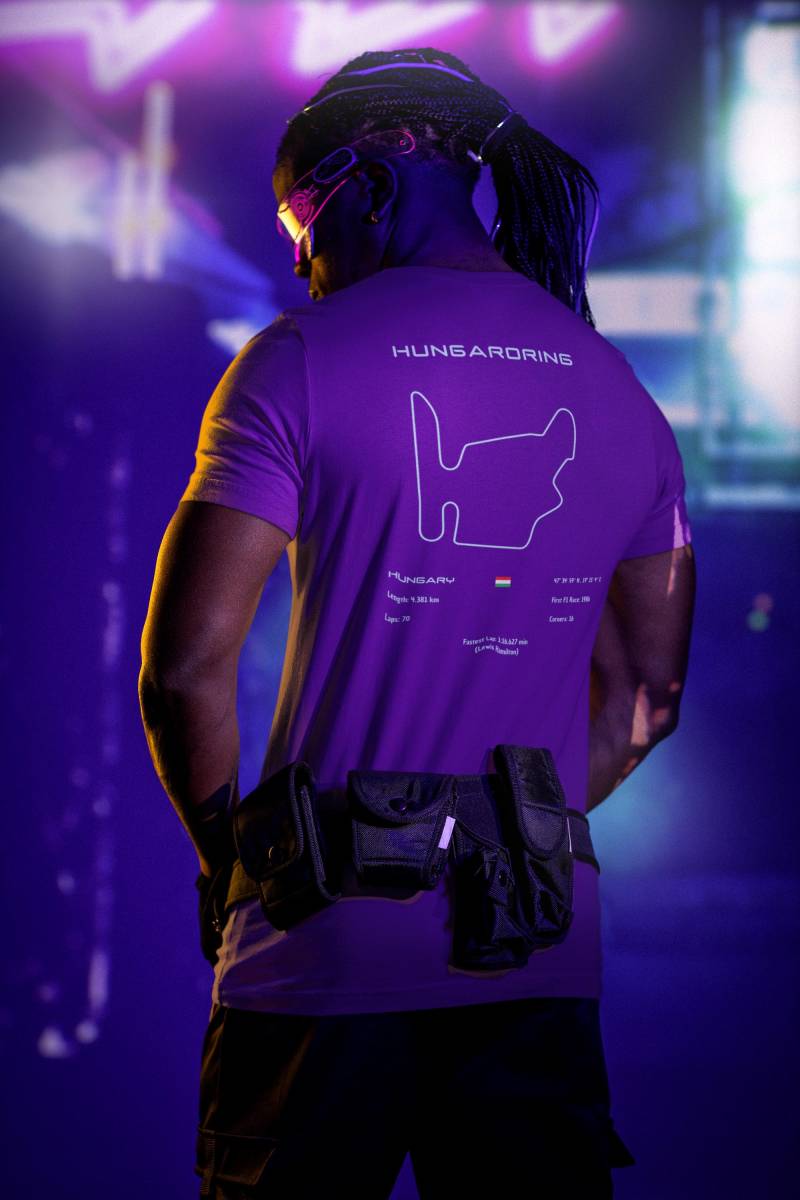 Hungaroring Circuit T-Shirt | Track Map Classic Fit 100% Cotton Durable & Comfortable Motorsport Action Hungaroring Circuit T-Shirt | Track Map Classic Fit 100% Cotton Durable & Comfortable Motorsport Action von Techcraftstudioshops
