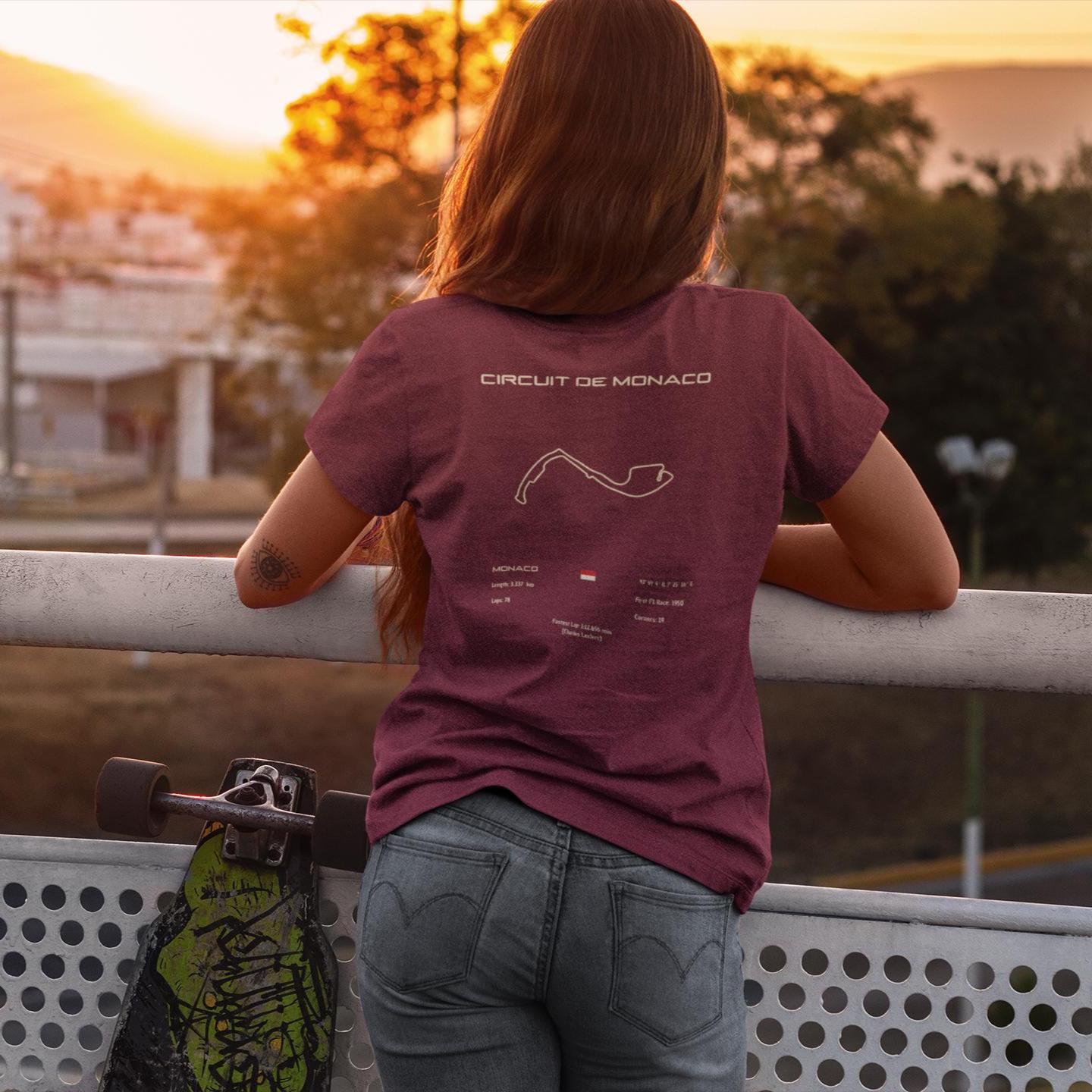 Monaco Grand Prix Circuit T-Shirt | Gp Track Map Classic Fit 100% Cotton Durable & Comfortable Motorsport Action von Techcraftstudioshops