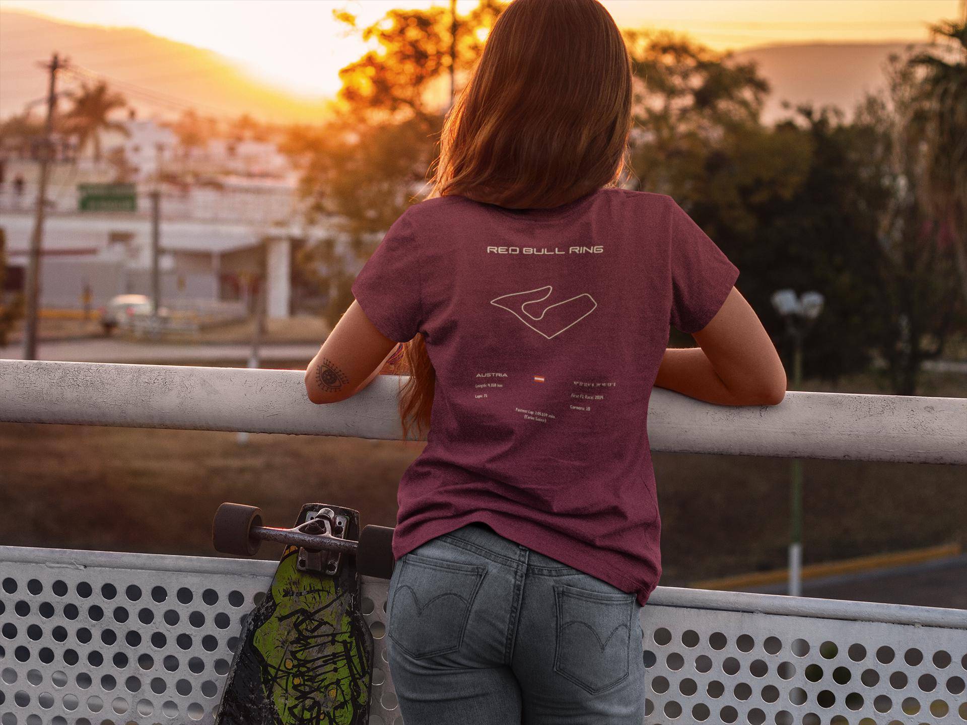 Red Bull Ring T-Shirt | Track Map Classic Fit 100% Cotton Durable & Comfortable Motorsport Action Red Bull Ring T-Shirt | Track Map Classic Fit 100% Cotton Durable & Comfortable Motorsport Action von Techcraftstudioshops