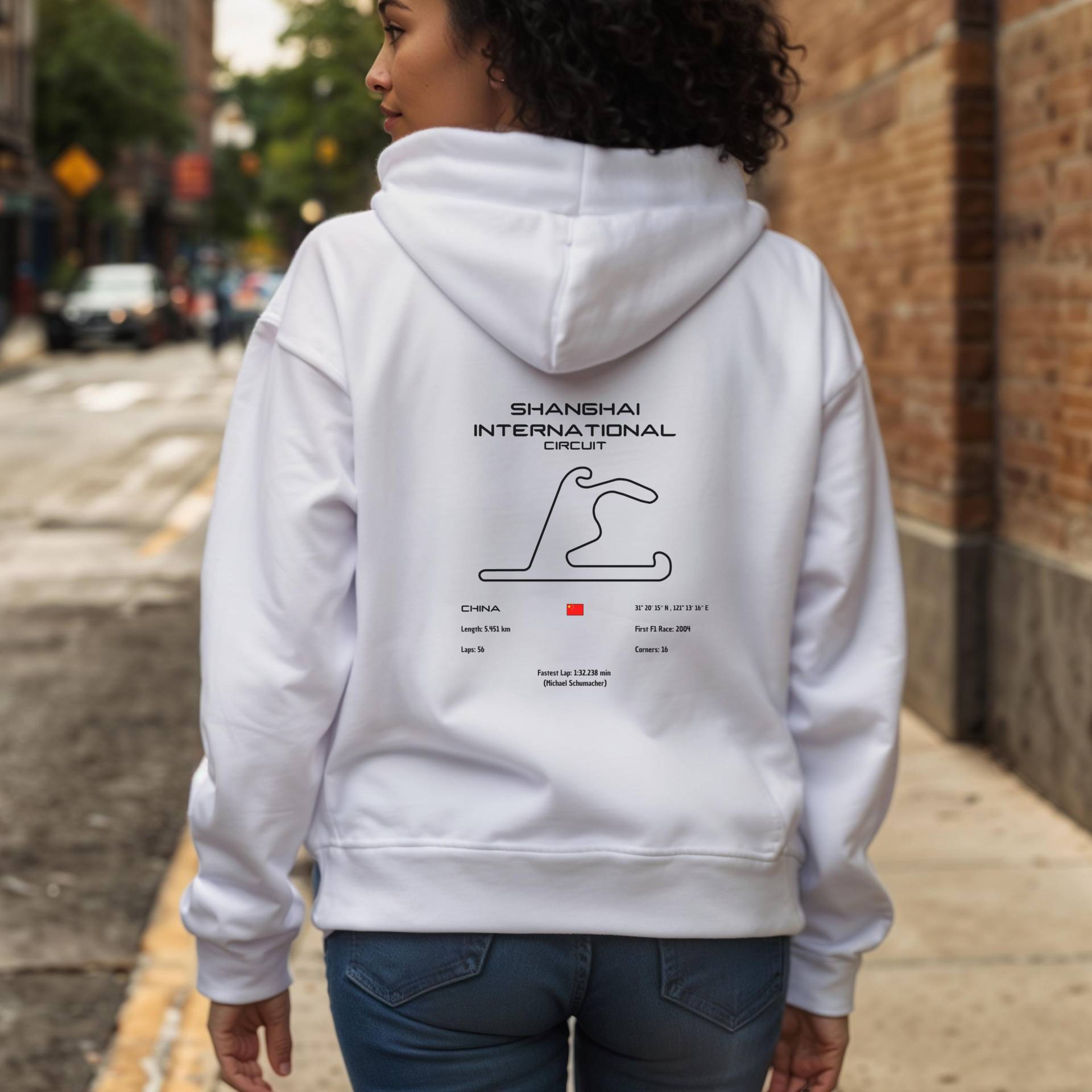 Shanghai Circuit Hoodie | Track Map Warm & Durable Classic Motorsport Look Shanghai Circuit Hoodie | Track Map Warm & Durable Classic Motorsport Look von Techcraftstudioshops