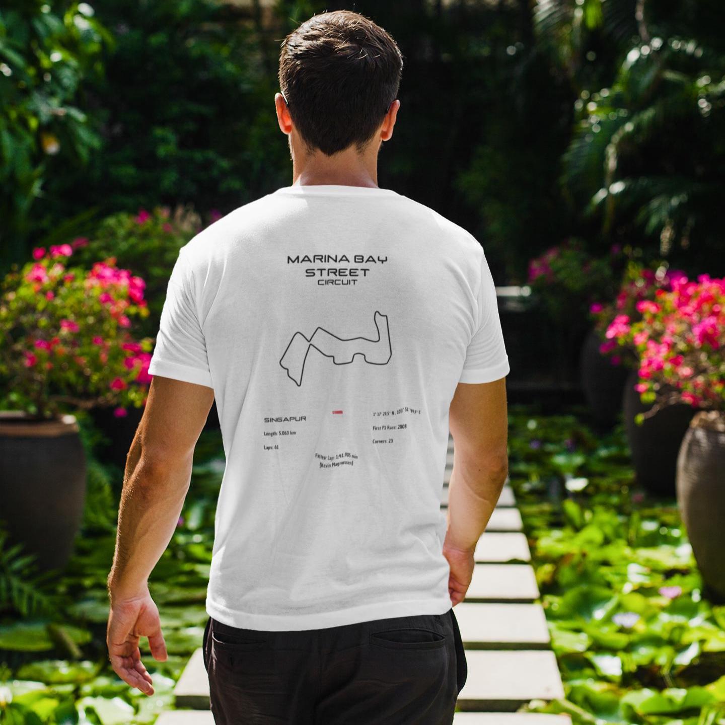 Singapore Grand Prix Circuit T-Shirt | Track Map Classic Fit 100% Cotton Durable & Comfortable Motorsport Action Singapore Grand Prix Circuit T-Shirt | Track Map Classic Fit 100% Cotton Durable & Comfortable Motorsport Action von Techcraftstudioshops
