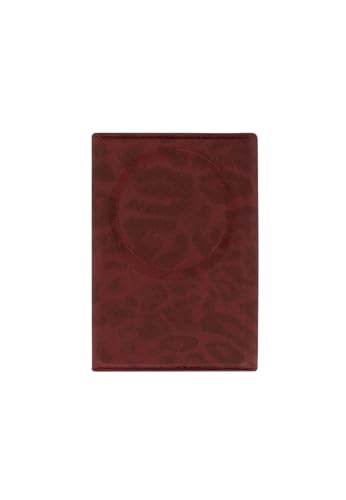 Etres Smart Wallet – Flache Geldbörse mit Tiermuster – RFID-Schutz & smarte Funktionen, schlankes Design (Dunkelrot) von Techmade