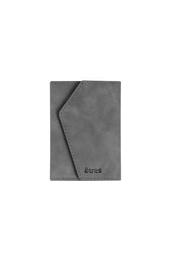 Etres Smart Wallet – Schlanker RFID-Kartenhalter für Herren • Schnellzugriff • Minimalistisches Design • Icon Easy Edition (Grau) von Techmade