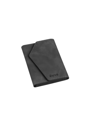 Etres Smart Wallet – Schlanker RFID-Kartenhalter für Herren • Schnellzugriff • Minimalistisches Design • Icon Easy Edition (Schwarz) von Techmade