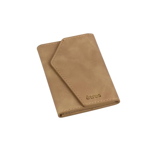 TECHMADE ETRES Wallet Smart ICON Easy - MagSafe Brieftasche mit RFID-Kartenfach, Ultra-Slim, iPhone-kompatibel, minimalistisches Design, Mattschwarz, Light Brown TECHMADE ETRES Wallet Smart ICON Easy - MagSafe Brieftasche mit RFID-Kartenfach, Ultra-Slim, iPhone-kompatibel, minimalistisches Design, Mattschwarz, Light Brown von Techmade
