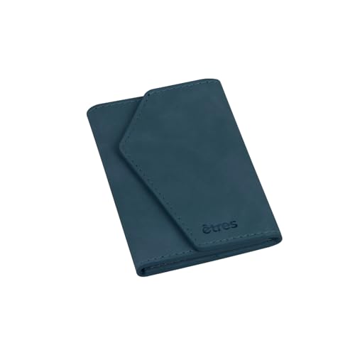 TECHMADE ETRES Wallet Smart ICON Easy - MagSafe Brieftasche mit RFID-Kartenfach, Ultra-Slim, iPhone-kompatibel, minimalistisches Design, Mattschwarz, blau TECHMADE ETRES Wallet Smart ICON Easy - MagSafe Brieftasche mit RFID-Kartenfach, Ultra-Slim, iPhone-kompatibel, minimalistisches Design, Mattschwarz, blau von Techmade