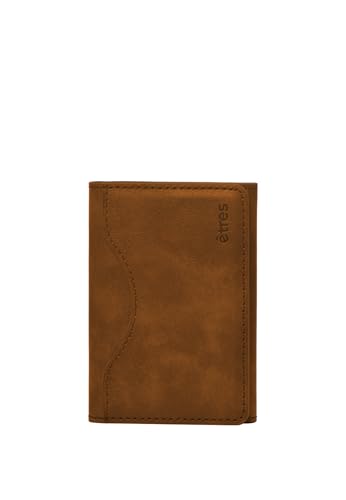 Techmade ETRES Magnetische Leder Geldbörse für Smartphones Braun von Techmade