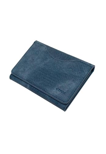 Techmade Etres Smart Wallet – Classic • Jeans | Slim Geldbörse mit RFID-Schutz im Denim-Look (Blau) von Techmade