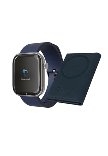 Techmade Smartwatch Glam mit Künstlicher Intelligenz - Bundle-Pack Dark Blue von Techmade