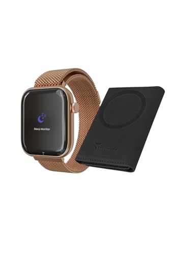 Techmade Smartwatch Glam mit Künstlicher Intelligenz - Bundle-Pack Gold von Techmade