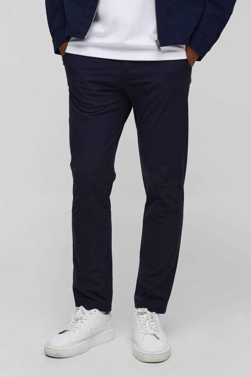 Technical Tapered Fit Trousers - Navy - 36, Navy von Technic