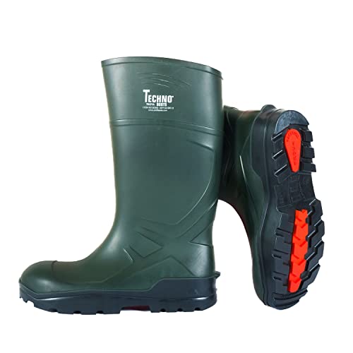 Techno Boots PU-Sicherheitsstiefel Troya S5 grün nach EN ISO 20345:2011 S5 SRC CI von Techno Boots