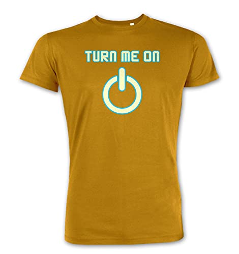 T-Shirt Turn Me On Power, leuchtet im Dunkeln Gr. M, senfgelb T-Shirt Turn Me On Power, leuchtet im Dunkeln Gr. M, senfgelb von Technology Tshirts By Big Mouth