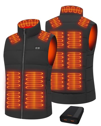 Techstuph Heizweste Herren Damen mit 20000mah Akku Beheizbare Weste Herren mit 15 Zonen Wärmeweste Waschbare Beheizte Weste für Winter Wandern und Beruf Techstuph Heizweste Herren Damen mit 20000mah Akku Beheizbare Weste Herren mit 15 Zonen Wärmeweste Waschbare Beheizte Weste für Winter Wandern und Beruf von Techstuph