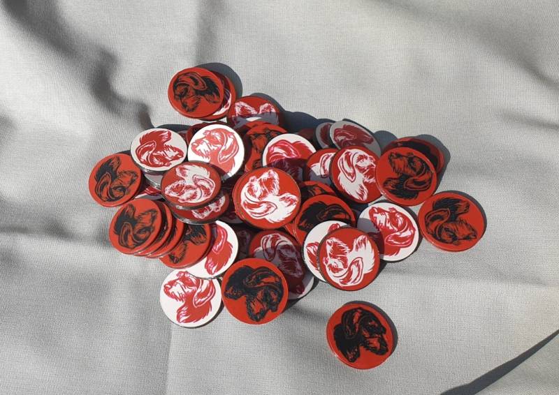 Einkaufswagen-Chip Mit Dackelkopf von Teckelschick