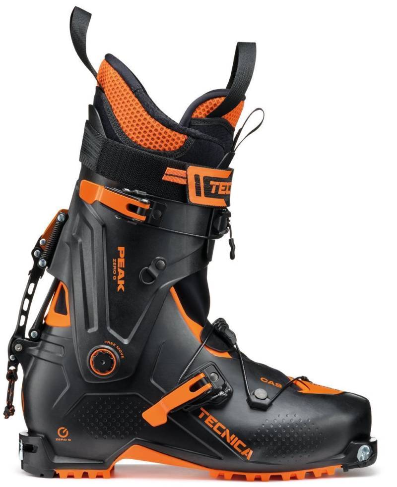 Tecnica Zero G Peak Herren Skitourenschuh black/orange 29,5 von Tecnica