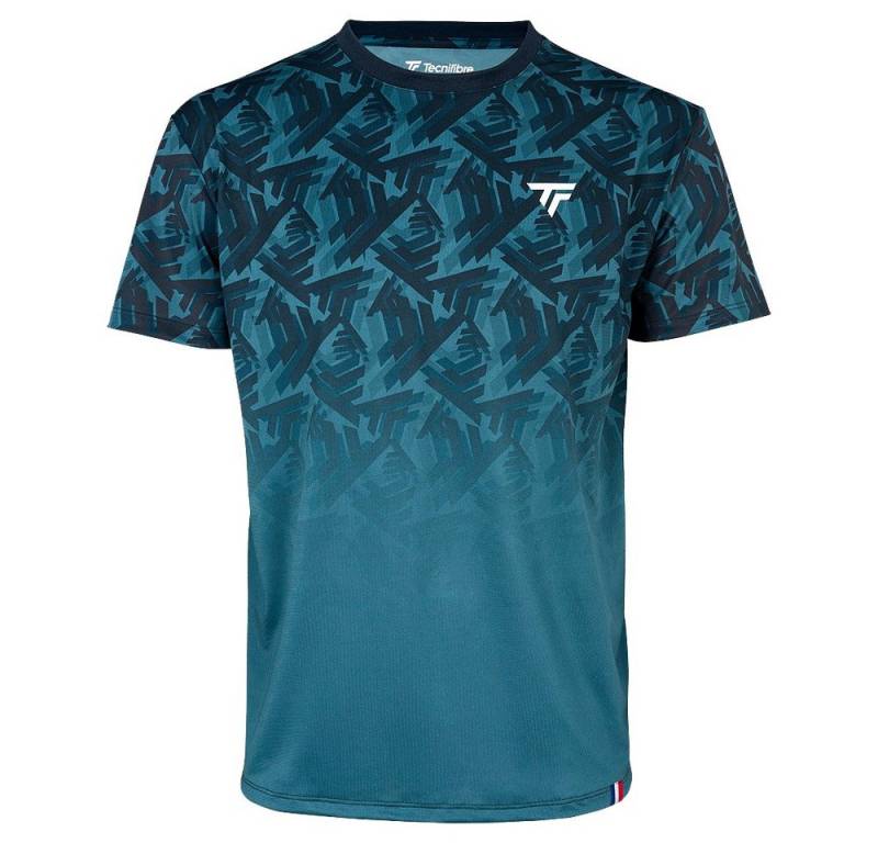 Tecnifibre T-Shirt X-Loop (atmungsaktiv, Mesh-Einsätze) 2024 blaugrün Herren von Tecnifibre