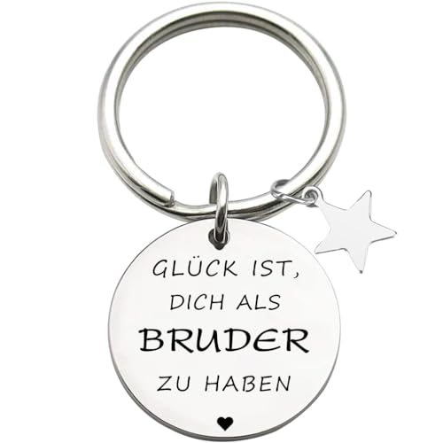 Bruder Geschenke Schlüsselanhänger für Big Brother Brüder in Law von Schwester Lustiges für Männer BFF bester Freund Geburtstag Geschenk von Tecreo