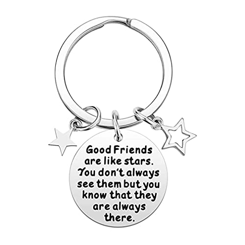 Freundschafts Geschenke für Mädchen/Frauen – Good Friends are Like Stars Freundschafts Schlüsselanhänger, Geschenk für Beste Freundin, Frauen, Teenager, Geburtstags Geschenke Schmuck von Tecreo