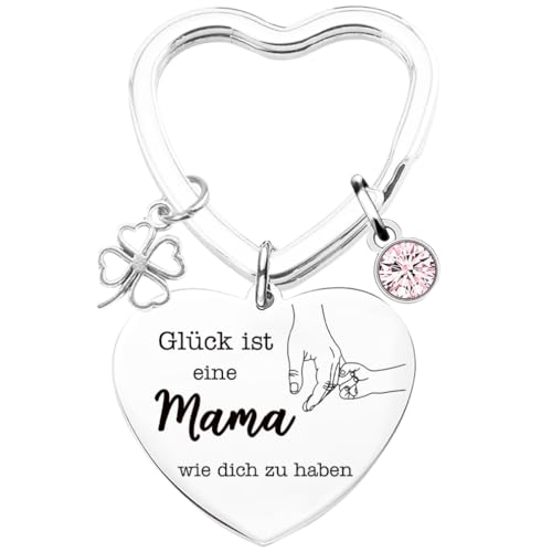Mama Geschenk Glück ist eine Mama wie dich zu haben Schlüsselanhänger Best Mama Ever Schmuck Muttertag Geschenk Geburtstag Geschenk Von der Tochter zur Mutter von Tecreo