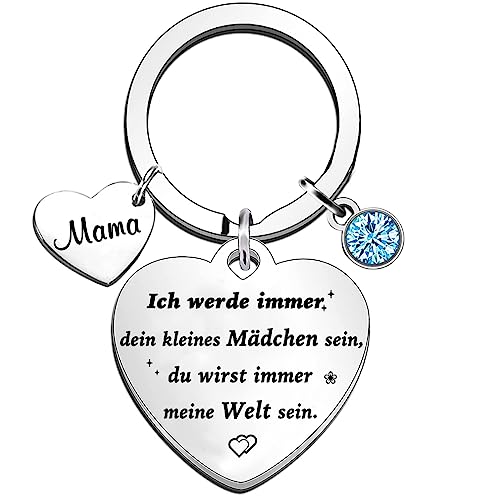 Mama Geschenk Ich werde immer dein kleines Mädchen sein, du wirst immer meine Welt sein. Schlüsselanhänger Best Mama Ever Schmuck Muttertag Geschenk Geburtstag Geschenk Von der Tochter zur Mutter von Tecreo