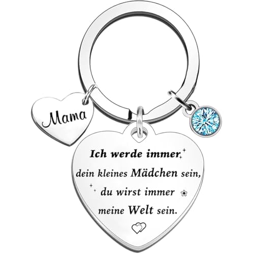 Mama Geschenk Ich werde immer dein kleines Mädchen sein, du wirst immer meine Welt sein. Schlüsselanhänger Best Mama Ever Schmuck Muttertag Geschenk Geburtstag Geschenk Von der Tochter zur Mutter von Tecreo