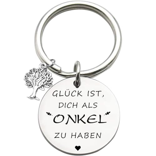 Onkel Geschenk Bester Onkel der Welt Schlüsselanhänger Best Onkel Ever Schmuck Geburtstag Geschenk vom Neffen Nichte zum Onkel von Tecreo