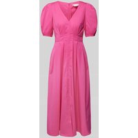 Ted Baker Midikleid mit Puffärmeln Modell 'LEDRA' in Pink, Größe 34 von Ted Baker