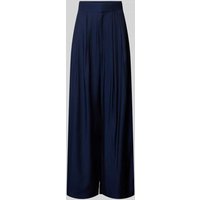 Ted Baker Wide Leg Stoffhose mit Bundfalten Modell 'KRISSI' in Marine, Größe 42 von Ted Baker