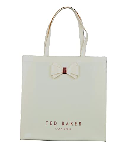 Ted Baker Alacon Einkaufstasche mit Schleife, groß, elfenbeinfarben, cremefarben, hellrosa, L von Ted Baker