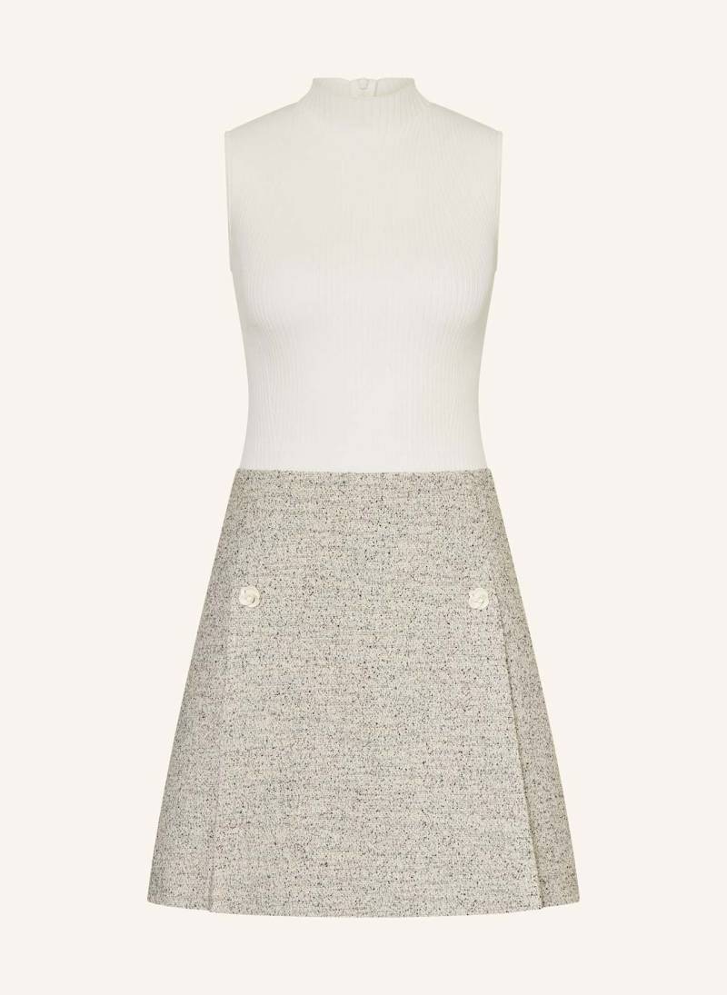 Ted Baker Bouclé-Kleid Ekaam Im Materialmix weiss von Ted Baker