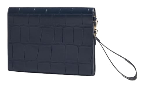 Ted Baker Clutch Handgelenktasche Crocey Croc Effect Envelope Pouch Navy dunkelblau von Ted Baker