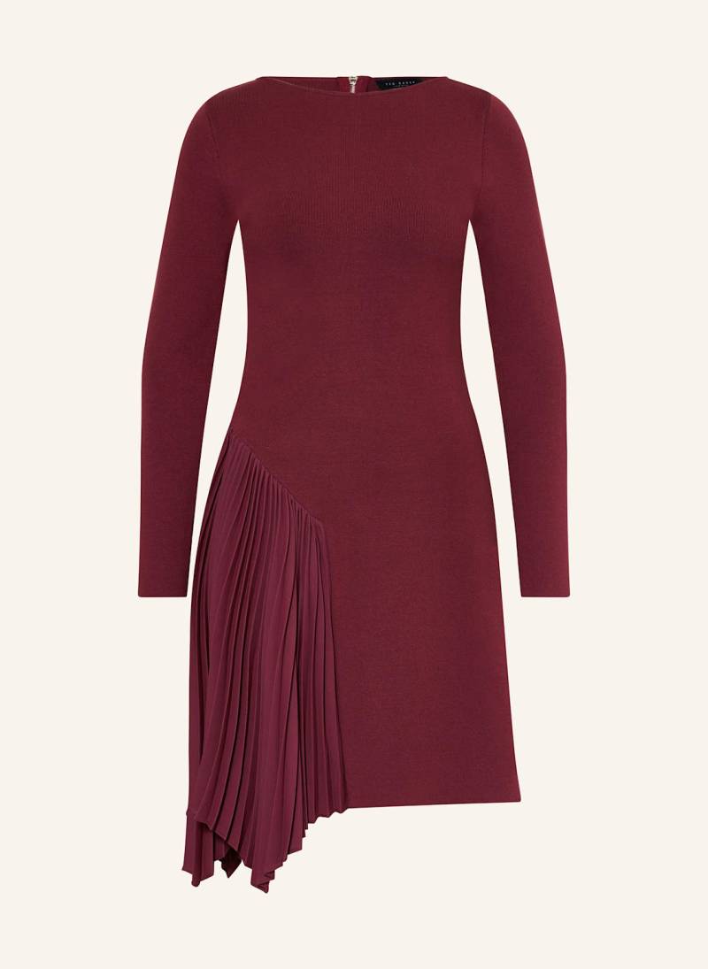 Ted Baker Cocktailkleid Nalree Mit Plissees rot von Ted Baker