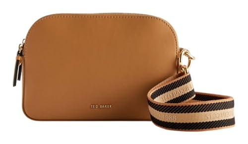 Ted Baker Damen Darcelo Branded Webbing Leather Camera Bag Kameratasche, Taupe von Ted Baker
