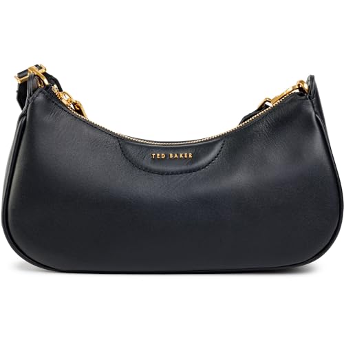 Ted Baker Damen ESSIY-Webbing Leather Crossbody Bag Umhängetasche, Black von Ted Baker