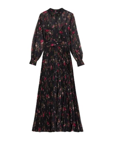 Ted Baker Damen WMD-CEIBA-Printed Maxi Shirt Dress Formales Abendkleid, Black, 38 von Ted Baker