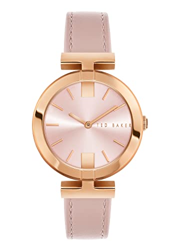 Ted Baker Darbey Armbanduhr mit Lederarmband (Modell: BKPDAF2029I), Pink, One Size, 36 mm Darbey 2H Lederarmband, rose, Einheitsgröße, 36mm Darbey 2H Lederband Uhr von Ted Baker