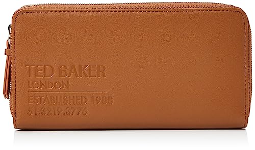 Ted Baker Darciea Geldbörse Leder 19 cm, braun, Einheitsgröße, Marken-Geldbörse mit Reißverschluss von Ted Baker